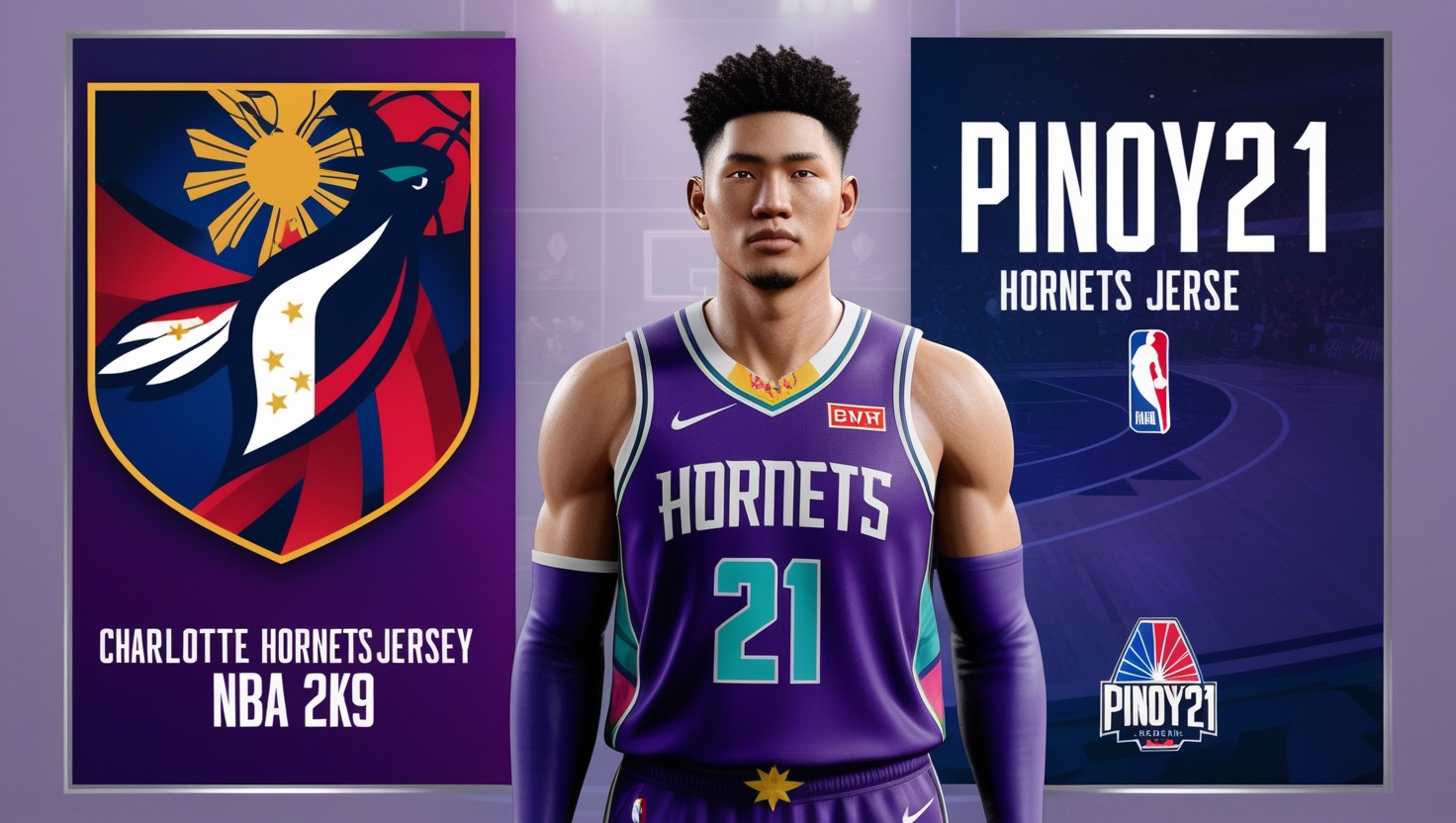 Pinoy21 Hornets Jersey NBA 2K19