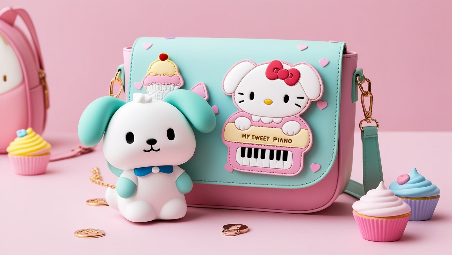 Cinnamoroll My Sweet Piano Huwahuwa Cupcake Bag