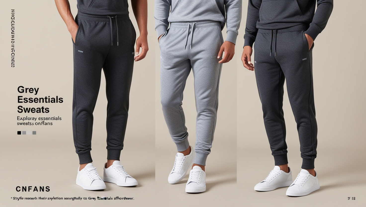 Grey Essentials Sweats on CNFans