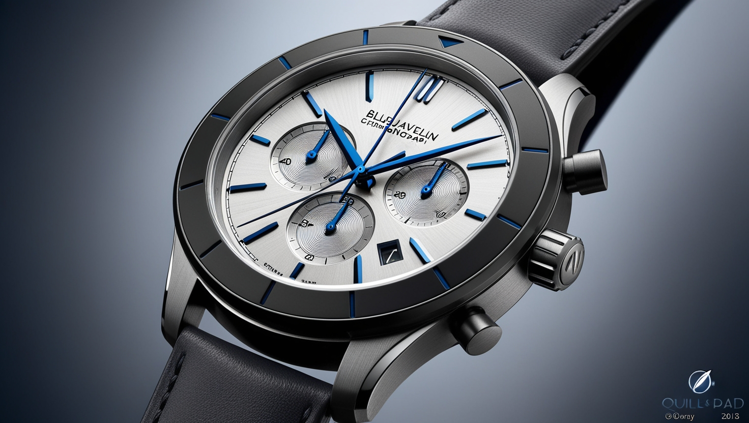 Blue Javelin Chronograph Watch Hands