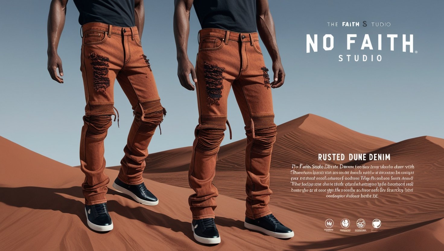 No Faith Studio Rusted Dune Denim