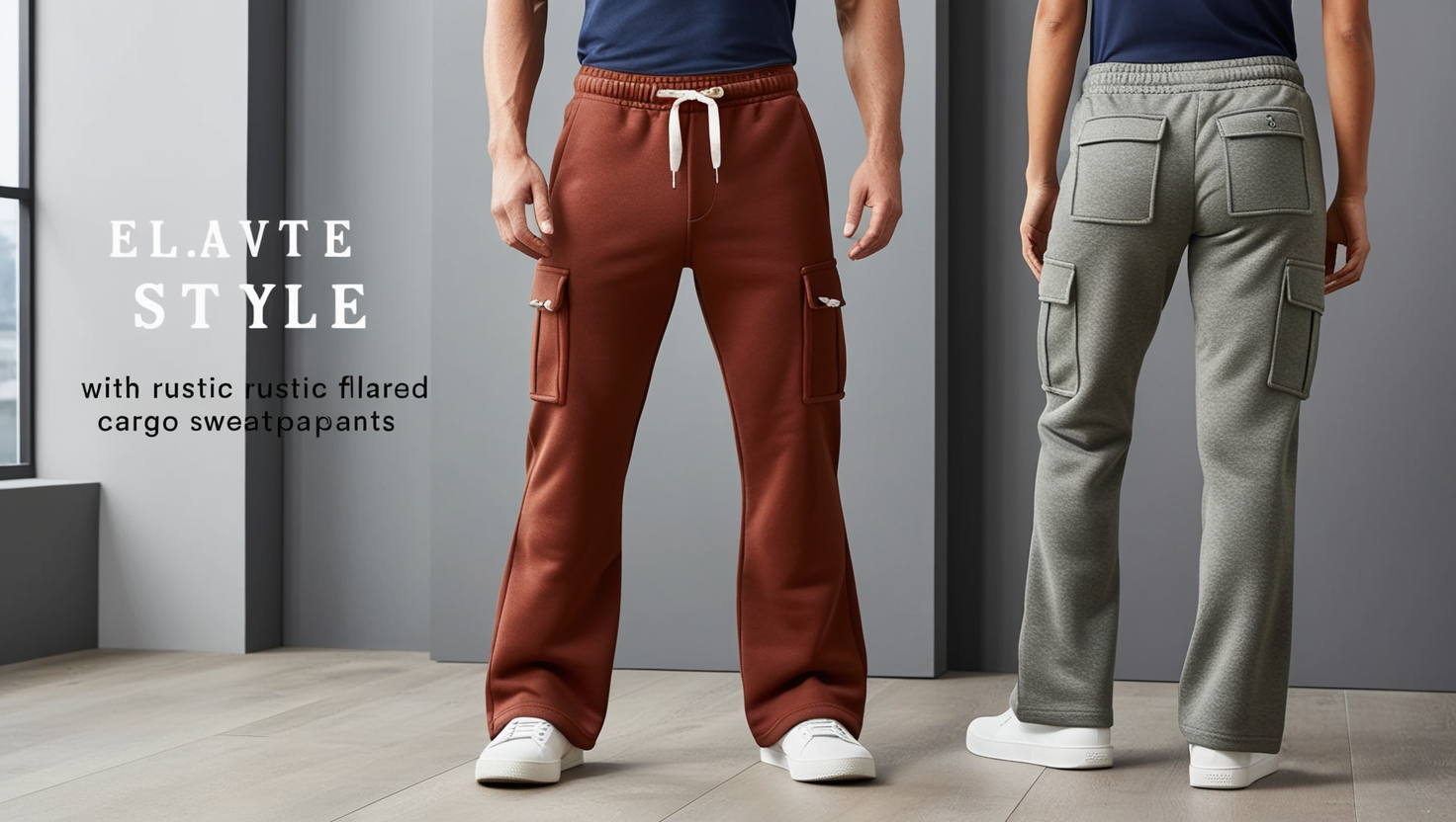 G.O.A. Rustic Flared Cargo Sweatpants